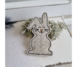 Stickdatei ITH - Blumenstecker Bunnyhase